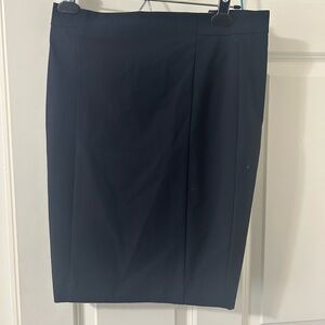 Ann Taylor navy pencil skirt 00 petite